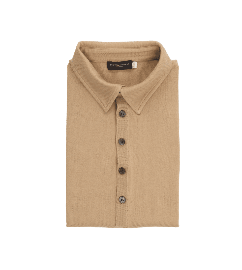 Camel Pima Cotton Polo Shirt - He Spoke Style Shop