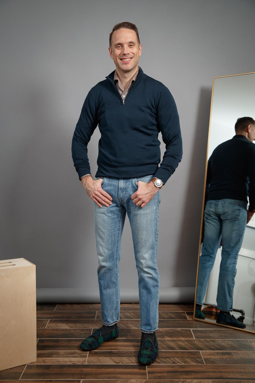 sachin and babi light blue dress What I Wore This Week: Winter Casual Edition