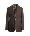 Chocolate Brown Linen Suit Jacket - He Spoke Style Shop