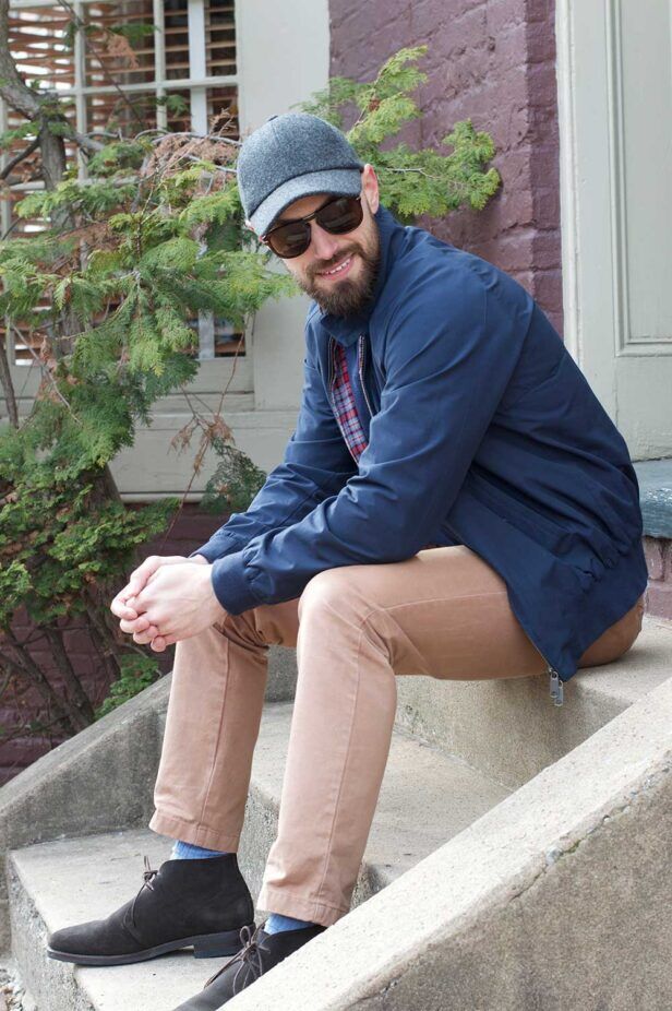 how to wear a harrington jacket like steve mcqueen