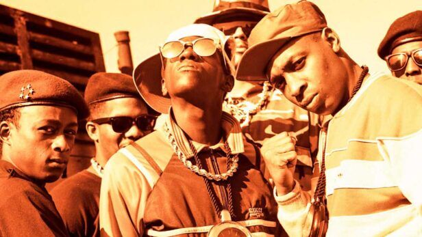Public Enemy military style 80s hip-hop fashion