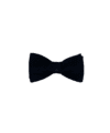 Black Silk Satin Pre-Tied Bow Tie 2.5
