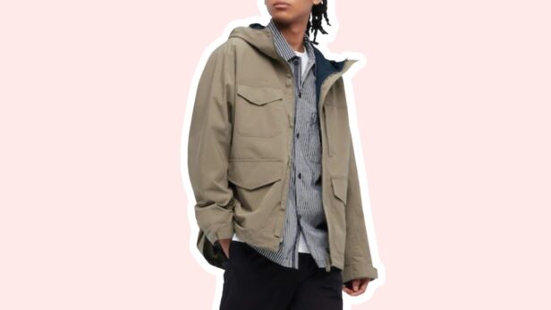 Beige Uniqlo Utility Parka