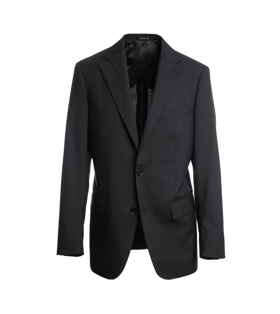 Black Rustic Tropical Wool Suit Jacket - He Spoke Style Shop