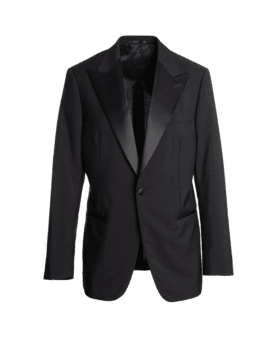 Black Tropical Wool Mohair Tuxedo Jacket - He Spoke Style Shop