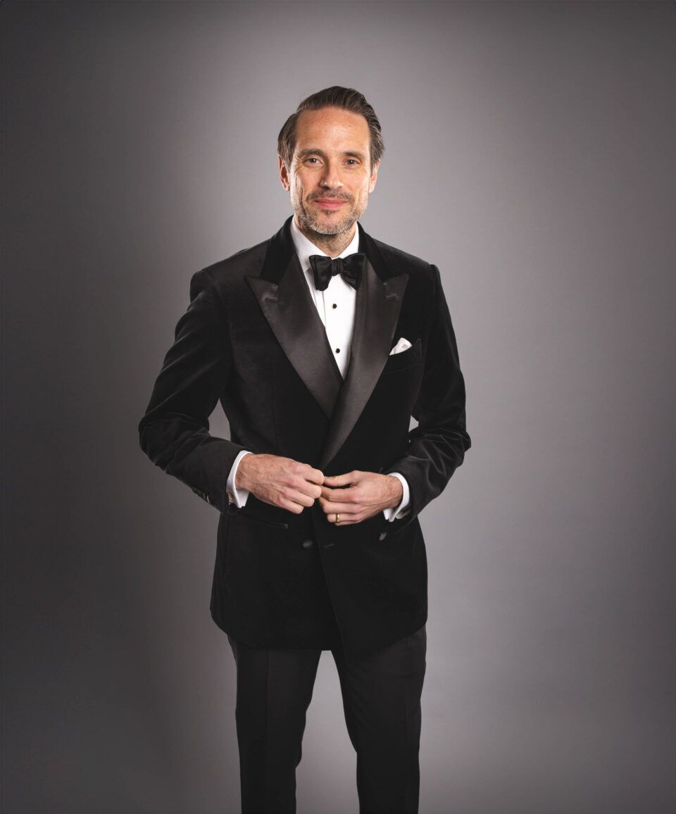 Men's Black Velvet 4x2 Double-Breasted Dinner Jacket - He Spoke Style Shop