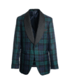 Blackwatch Plaid Shawl Collar Dinner Jacket - He Spoke Style Shop