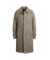 Brown Houndstooth Balmacaan Raglan Sleeve Wool Coat - He Spoke Style Shop