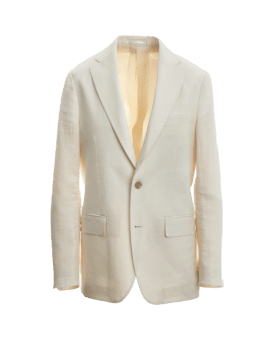 Cream Linen Suit Jacket - He Spoke Style Shop