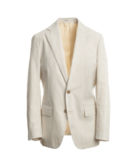 Cream Seersucker Suit Jacket - He Spoke Style Shop