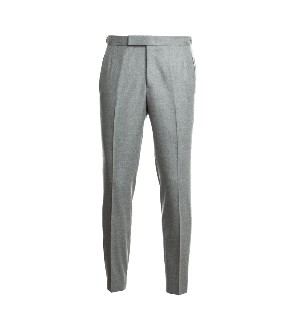 men's grey flannel dress pants VBC Grey Wool Flannel Dress Pant with Plain Hem