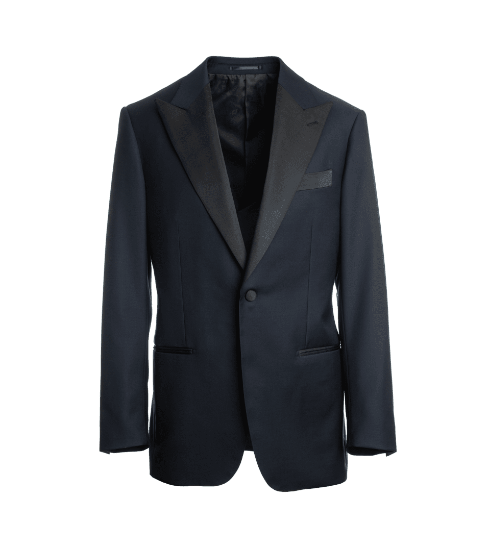 Midnight Navy Blue Tuxedo Jacket - He Spoke Style Shop
