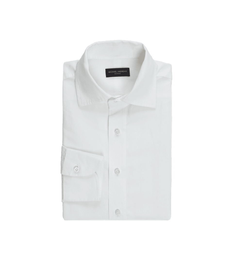 White Linen Dress Shirt - He Spoke Style Shop