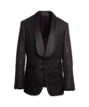 Brown Jacquard Metallic Dinner Jacket – Custom Fit by He Spoke Style