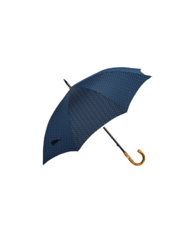 Passotti Ombrelli Blue Dot Umbrella With Chestnut Handle - He Spoke Style Shop