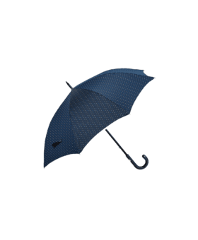 Passotti Ombrelli Blue Dot Umbrella With Navy Padded Leather Handle - He Spoke Style Shop