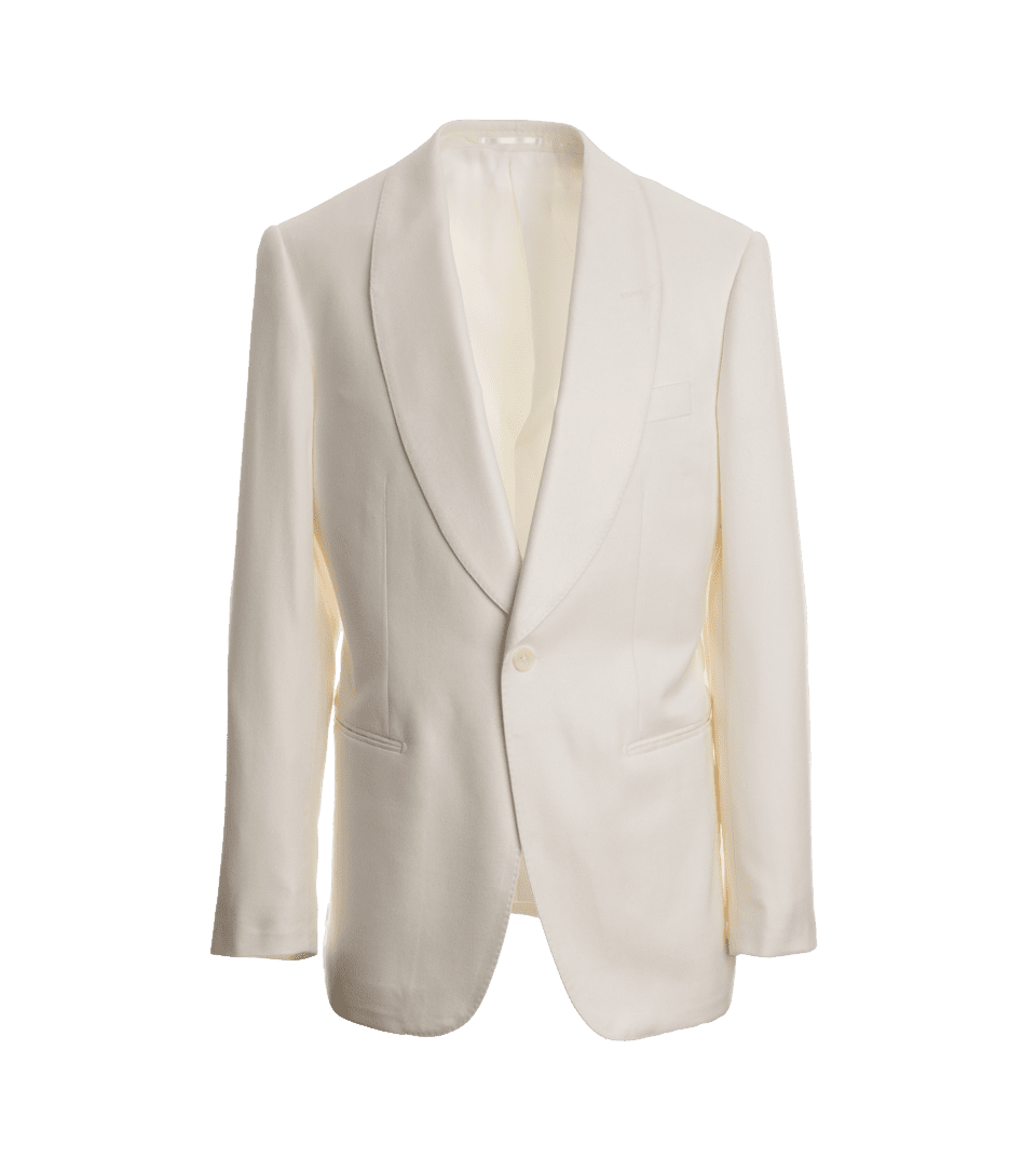 Ivory Bamboo Dinner Jacket – Custom Fit by He Spoke Style