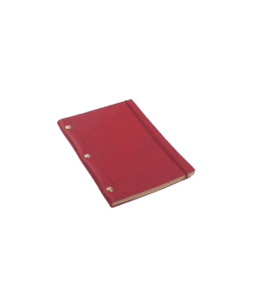 Red La Compagnie Du Kraft Leather Notebook - He Spoke Style Shop