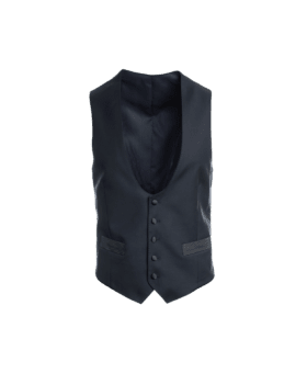 Midnight Navy Blue Tuxedo Vest - He Spoke Style Shop