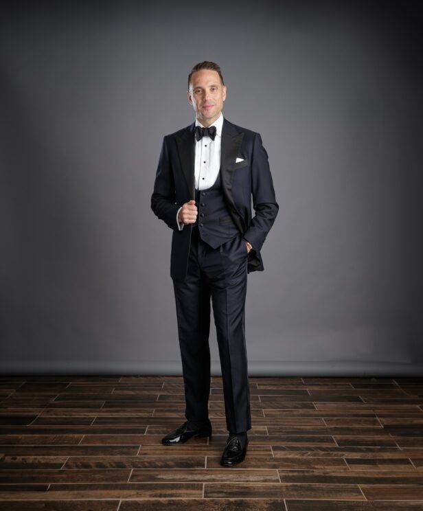 Men's Midnight Blue Tuxedo – Custom Fit by He Spoke Style