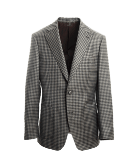 Gray And Brown Houndstooth Sport Coat - He Spoke Style Shop