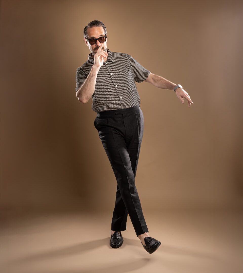 Black Solid Linen Suit Pants | He Spoke Style