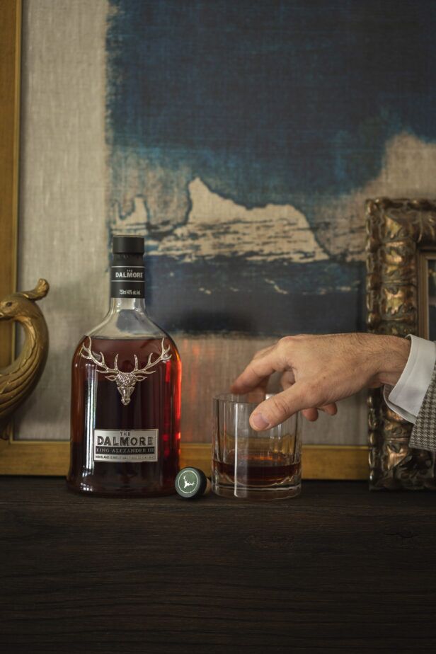 dalmore king alexander iii served in old fashioned glass