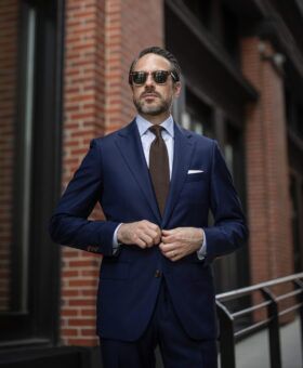 Royal Blue Twill Suit – Custom Fit by He Spoke Style