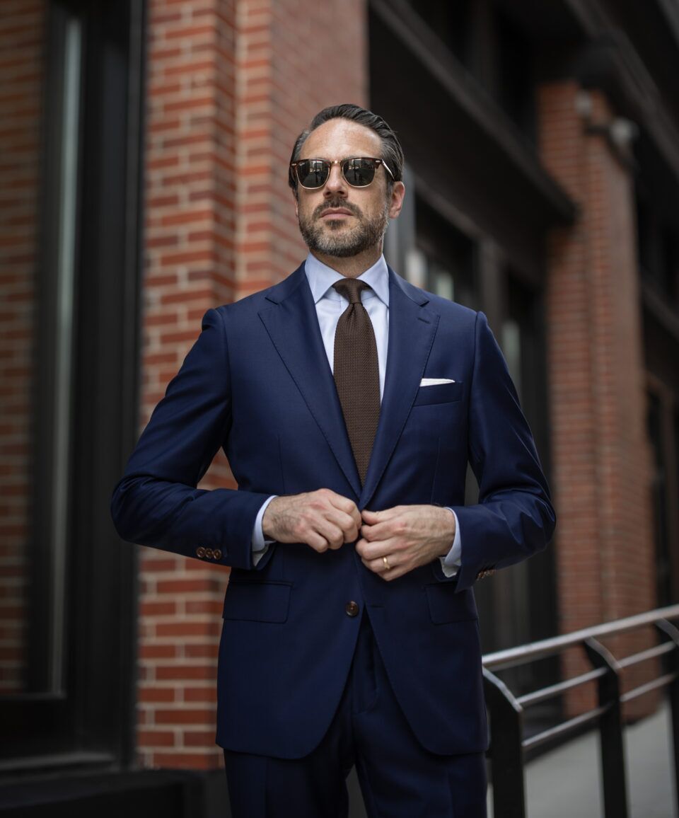 Royal Blue Twill Suit – Custom Fit by He Spoke Style