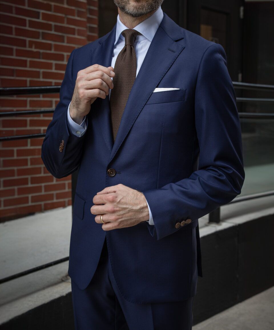 Made-to-Measure Twill Suit in Royal Blue – Sophisticated & Versatile