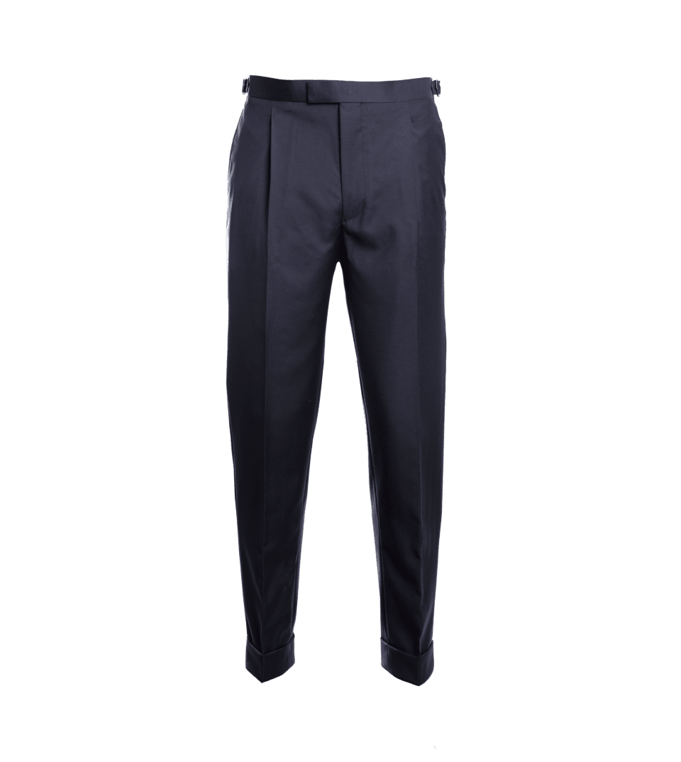 Tailored Navy Suit in Super 110s Wool by Vitale Barberis Canonico