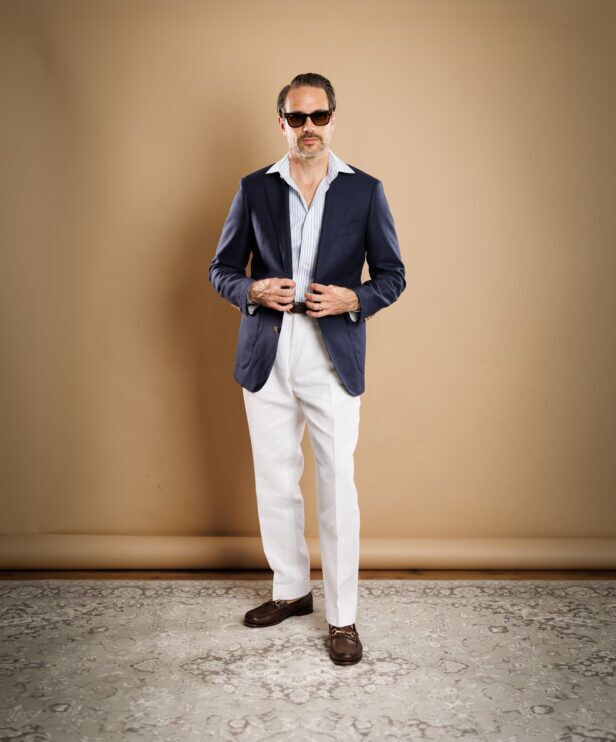 Navy Sport Coat Summer Outfit