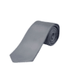 Silver Fine Twill Silk Tie