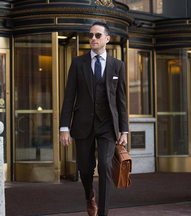 suits to match brown dress 3-Piece Suit - Men's Brown brown 2 piece suit