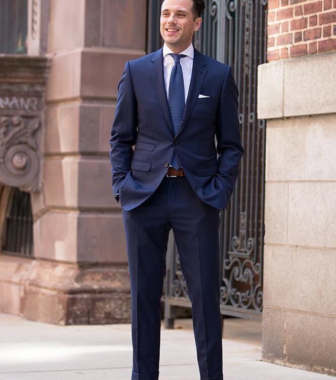 blue dress man Royal Suit Trend: Spring Fashion Suit for