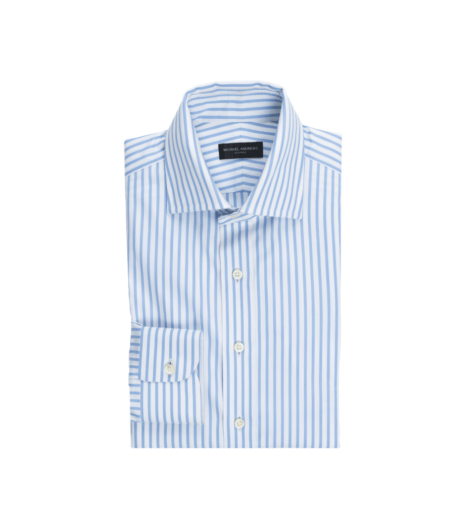 Light Blue Stripe Dress Shirt - He Spoke Style Shop