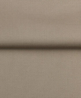 Khaki twill suiting fabric in solid tan, a close-up of the weave