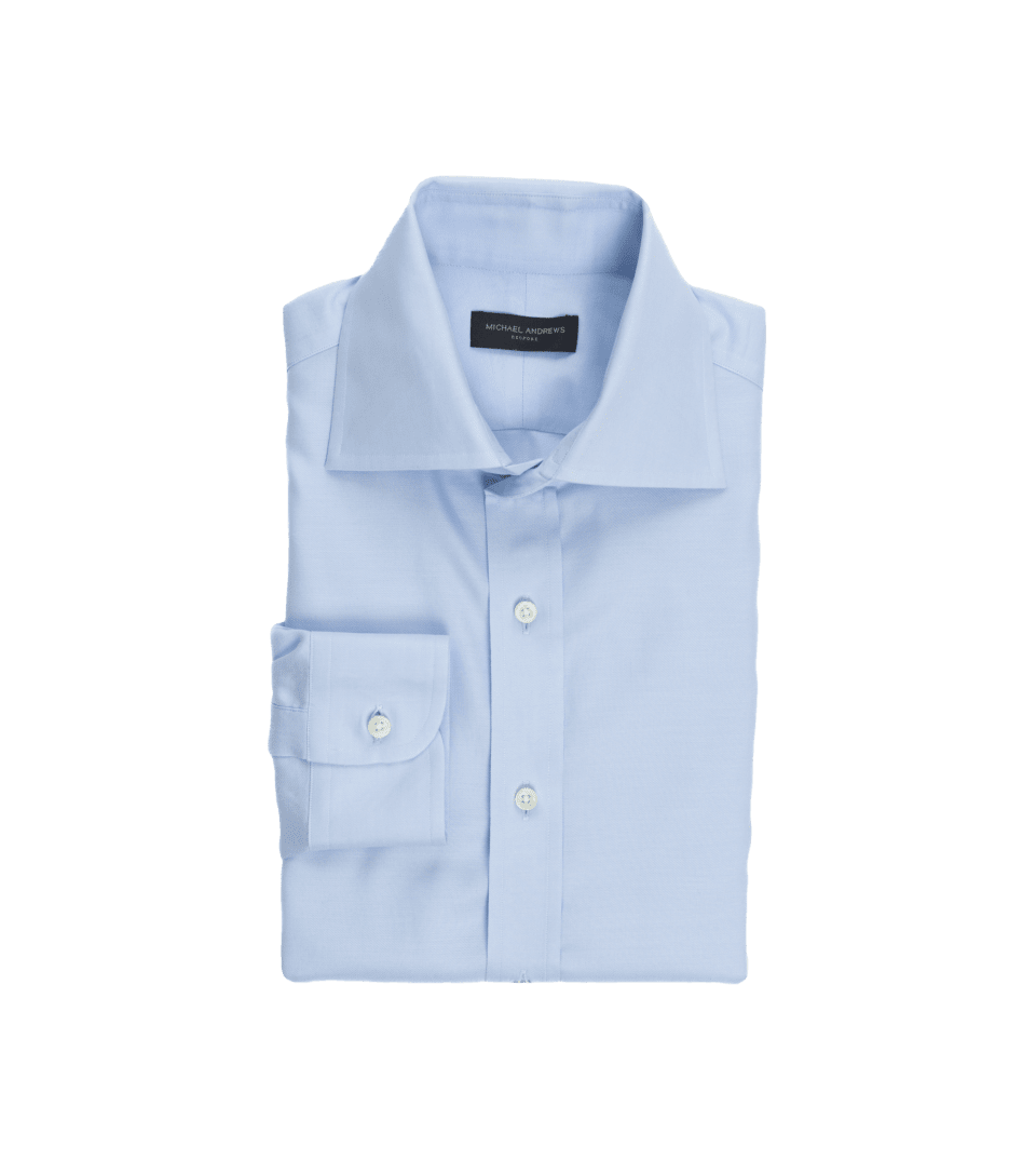 Baby Blue Poplin Dress Shirt - He Spoke Style Shop
