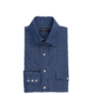 Dark Blue Denim Western Shirt With Snaps - He Spoke Style Shop