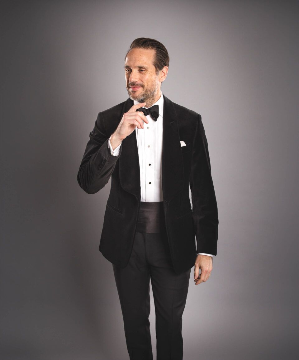 Made-to-Measure Black Velvet Self-Facing Shawl Collar Dinner Jacket - He Spoke Style Shop