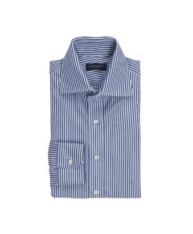 Blue Bengal Stripe Dress Shirt - He Spoke Style Shop