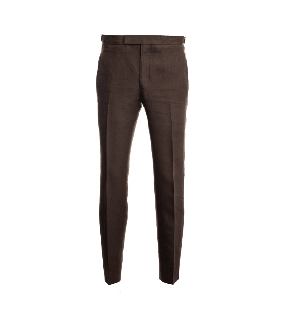 Chocolate Brown Linen Pants - He Spoke Style Shop