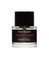 French Lover eau de parfum in a clear glass bottle with black label and cap, product shot