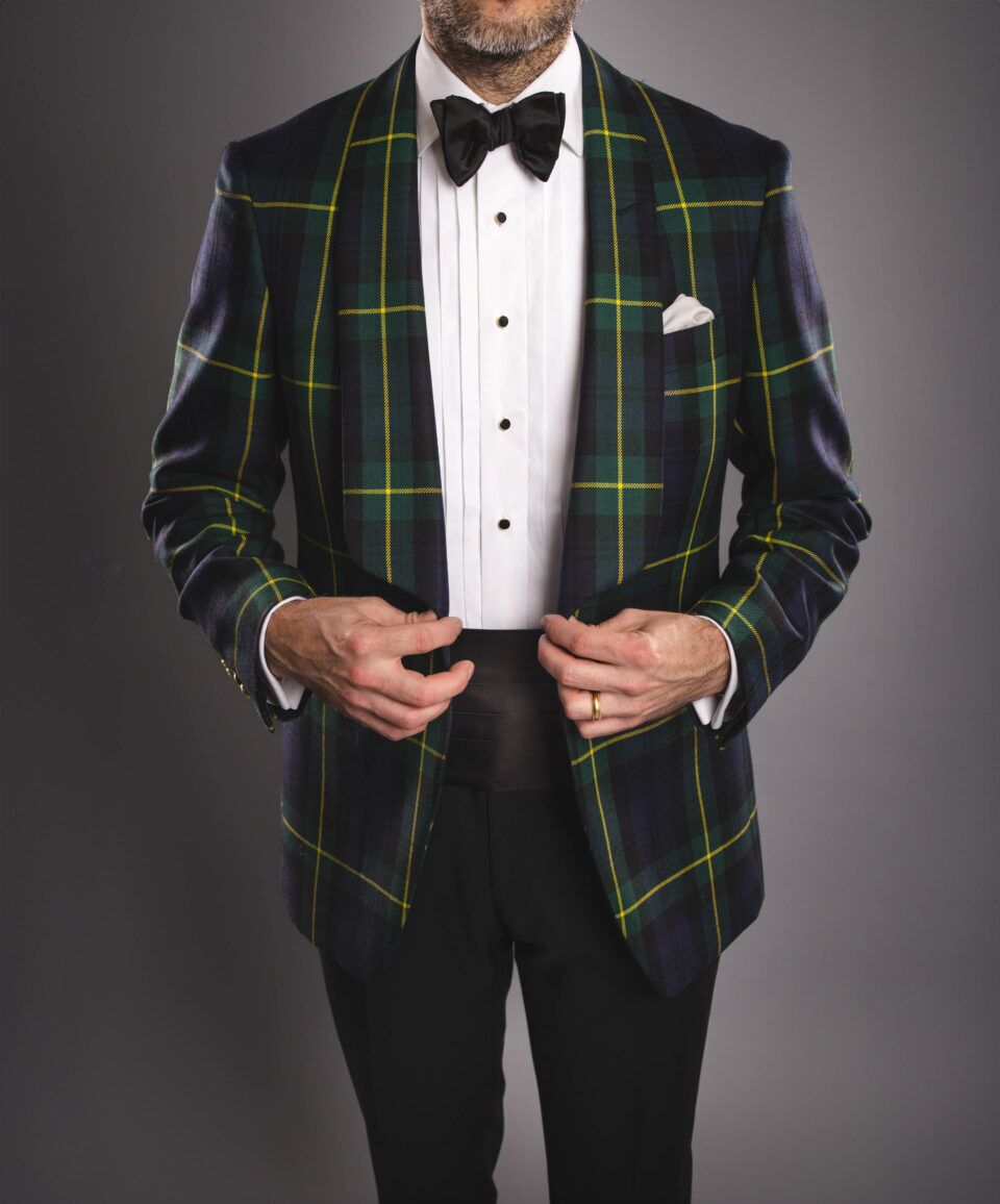 Men's Gordon Tartan Formal Dinner Jacket– Elegant - He Spoke Style