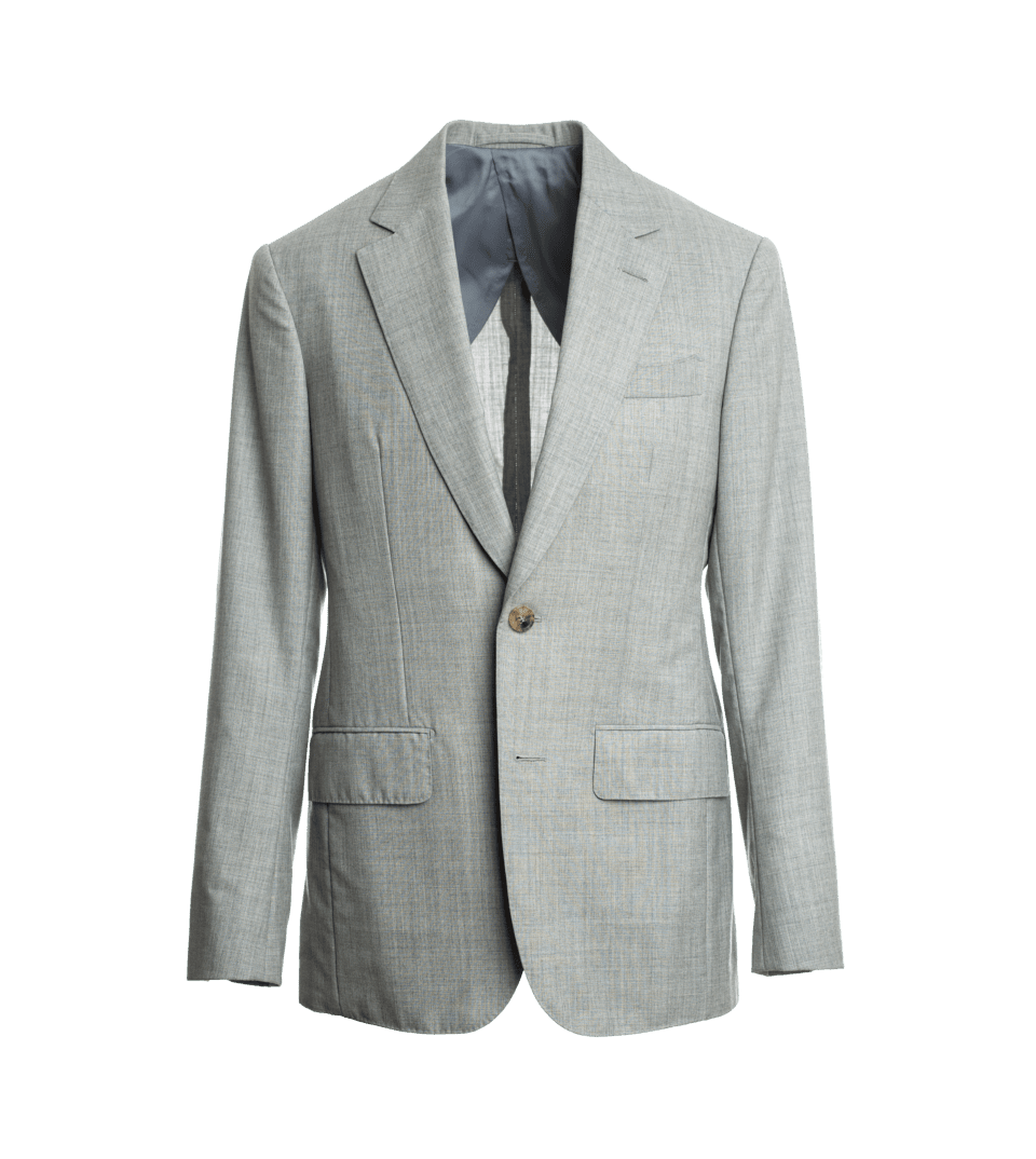 Light Gray Fresco Suit Jacket - He Spoke Style Shop