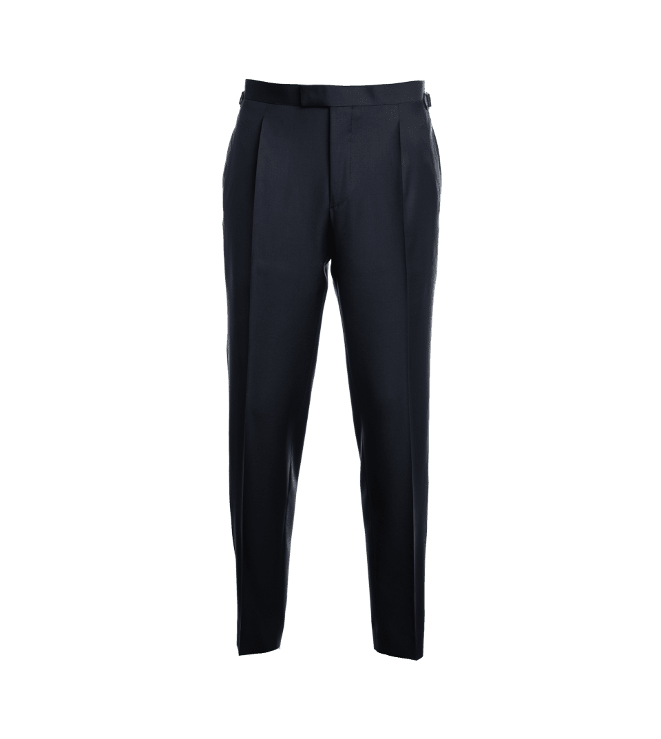 Midnight Navy Blue Tuxedo Pants - He Spoke Style Shop