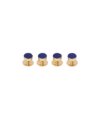 Codis Maya Lapis Lazuli Tuxedo Studs (Yellow Gold) - He Spoke Style Shop