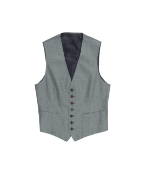 Light Gray Flannel Vest - He Spoke Style Shop
