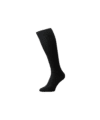 Pantherella Asberley Over-The-Calf Formal Silk Socks - Black - He Spoke Style Shop