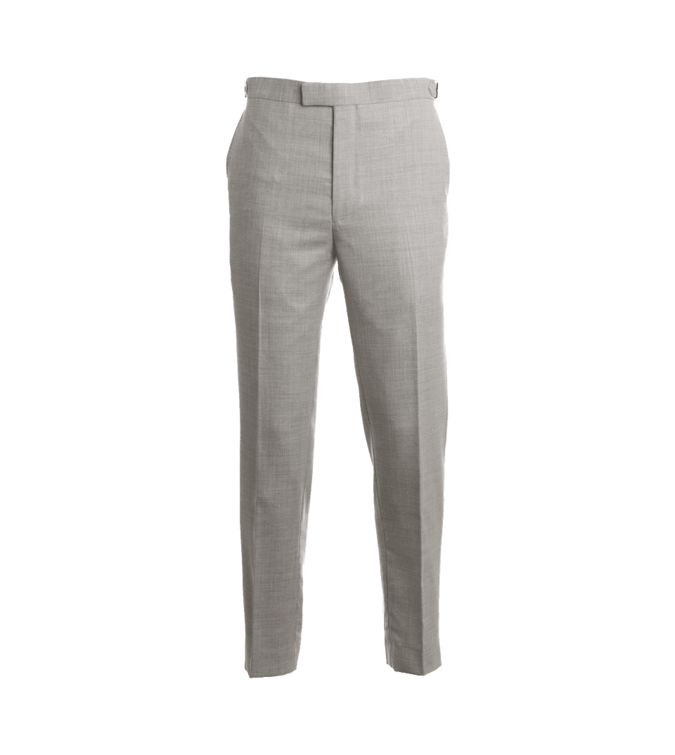 Light Gray Hopsack Suit Pants – He Spoke Style